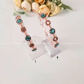 دستبند مس و فیروزه افرا