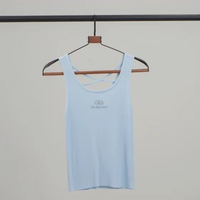 تاپ بالنسیاگا پشت ضبدری (آبی آسمانی)