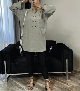 مانتو تونیک جلو بسته