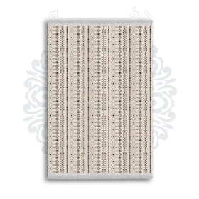 *جدید* فرشینه از جنس پارچه شانل مخمل ترک طرح فانتزی برند دفه کد 253