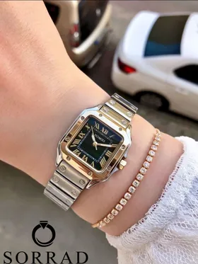 ساعت هومیس زنانه / ساده بند استیل صفحه مربع (اورجینال)