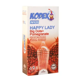 کاندوم هپی لیدی کدکس خاردار HAPPY LADY بسته 10 عددی