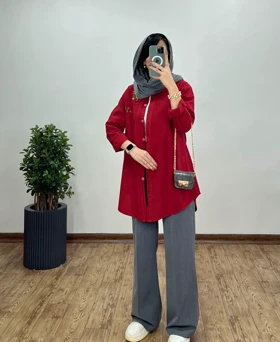 مانتو لینن گلدوزی تن آرا