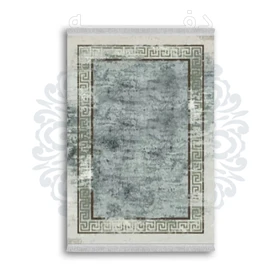 *جدید* فرشینه از جنس پارچه شانل مخمل ترک طرح فانتزی برند دفه کد 1754
