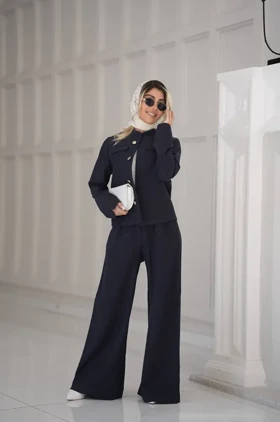 کت شلوار کرپ هوریه