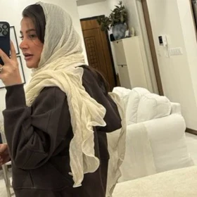 شال عروسکی کرم شیری