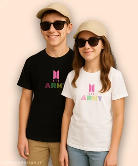تیشرت بچگانه مدل گروه بی تی اس BTS ARMY