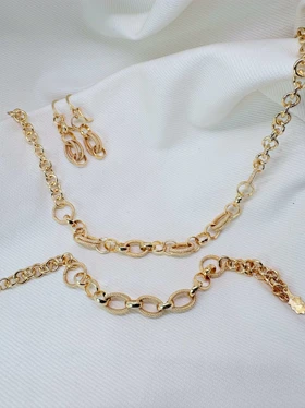 سرویس کامل برند شین مدل «بیضی‌های شنی» | بافت‌دار با رینگ اتصال (گارانتی 1 ساله)