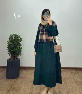 ست سارافون و کت پشمی 1 با ارسال رایگان