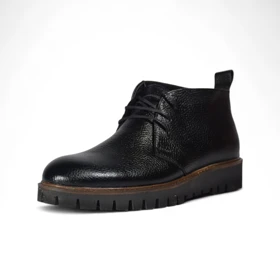کفش مردانه چرمیران مشکی فلوتر بوت 1014