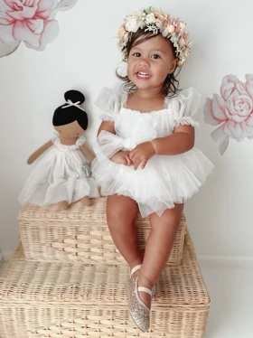 بادی تور دار آستین پفی