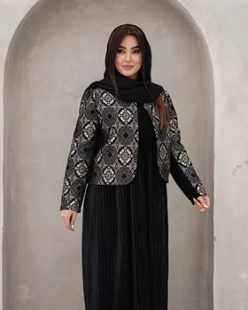 کت سارافن مدل پلیسه نیلا کد 2578