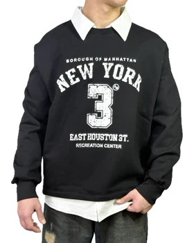 دورس مردانه دو تیکه یقه دار رنگ مشکی مدل نیویورک کد 640010