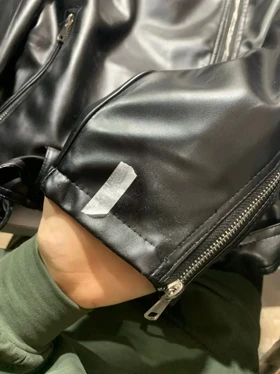 3539 - کت چرم( ایراددار )