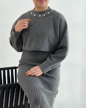 ست دو تیکه سارافن + رویی کد 4212