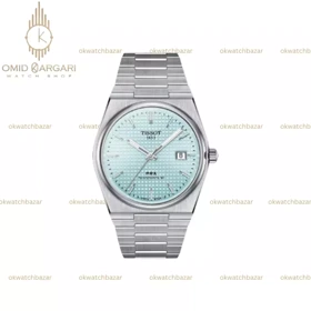 ساعت مچی تیسو پیاریکس صفحه آبی طرحدار Tissot PRX