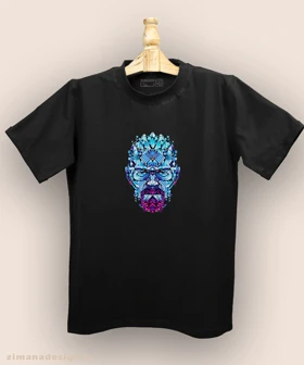 تیشرت مردانه و زنانه طرح بریکینگ بد شخصیت والتر وایت کد 878