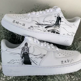 کفش اسپرت نایک ایرفورس کاستوم کتانی bleach کتانی انیمه بلیچ nike air force کد 79243