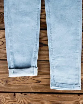 شلوار جین ترک آبی روشن کشی زنانه