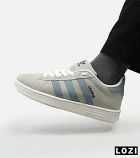 کفش کتانی مردانه و زنانه طوسی آبی ADIDAS Campus