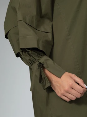 تونیک زنانه پوپلین آستین پیلی کژوال بهدیس