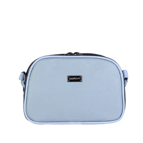 کیف دوشی چرم زنانه 619 (آبی)