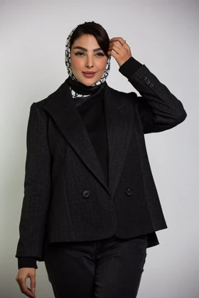 کت زنانه یقه بلیزر کشمیر