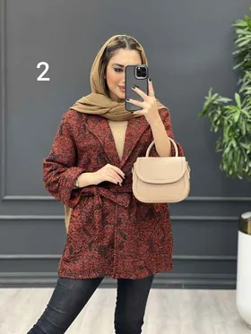پالتو کمر دار آستین دوبل