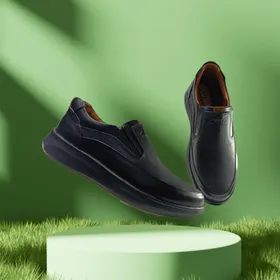 کفش روزمره طبی مردانه فول ارتوپدیک تمام چرم طبیعی