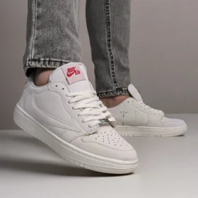 نایک ایر جردن 1 بدون ساق تراویس اسکات سفید ( Nike Air Jordan 1 Low Travis Scott White)