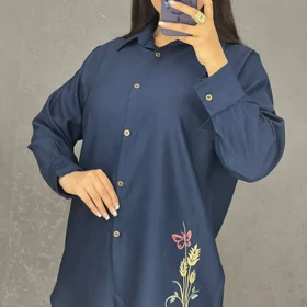 مانتو بابوس گلدوزی پروانه