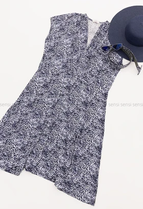 پیراهن کمربند دار حلقه‌ای@ کد1005521