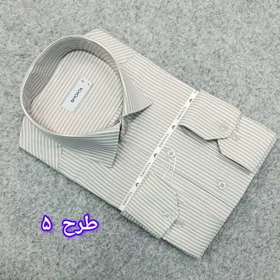 پیراهن استین بلند مردانه ( قواره کلاسیک-قواره معمولی )- پیراهن مجلسی طرحدار مردانه
