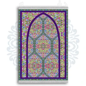 فرشینه از جنس پارچه هازان مخمل ترک طرح سجاده برند دفه کد DSJ 102