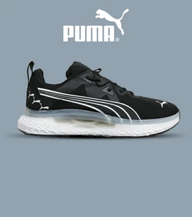 کتانی ورزشی مشکی سفید مردانه و زنانه PUMA مدل 6754