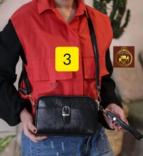 کیف دوشی دستی زنانه پاسپورتی ورنی کد: 1659