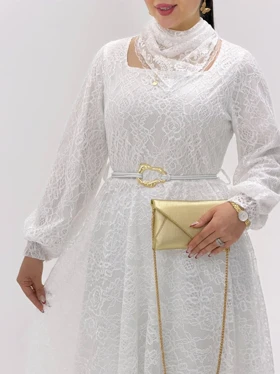 3921-پیراهن ماکسی عروس