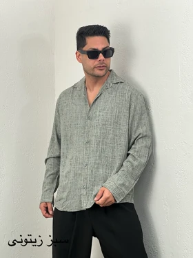 پیراهن مردانه لینن سنگشور1079mc