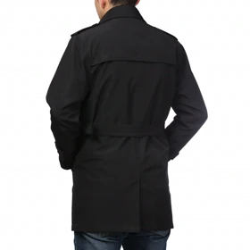 بارانی کوتاه مشکی مردانه مدل 65762