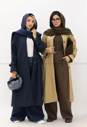 بارانی سانتانا 6دکمه آستر دار @@کد1004876