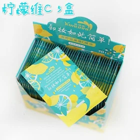 دستمال مرطوب پاک کننده آرایش ساشه ای لیمویی 32 عددی