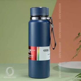 فلاسک VACUUM CUP GM حجم 1000ML (سرمه ای)