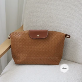 کیف زنانه بزرگ مدل نیلو خشتی (عسلی)