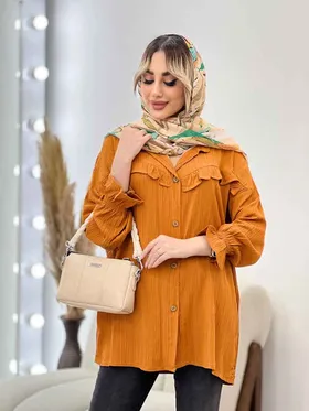 مانتو کراش آستین چین