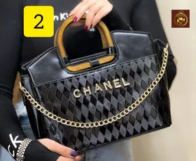 کیف مجلسی دستی شنل دسته چوبی کد:2857