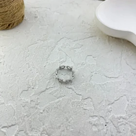 انگشتر زنانه مدل اورلیا لینک طرح زنجیری مدرن