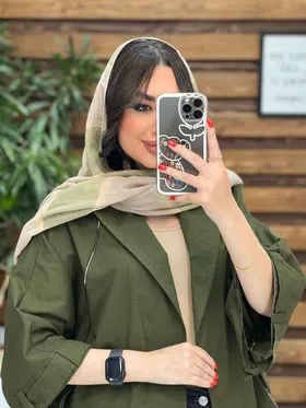 مانتو لینن پانچ زیپ دوزی