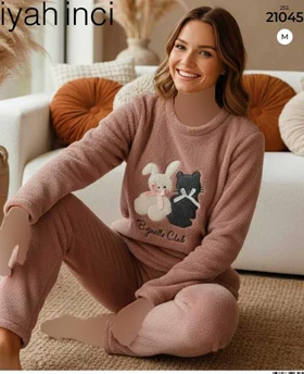 بلوز وشلوار راحتی سیاه اینجه کد 21045