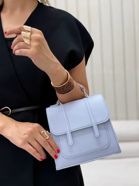 کیف زنانه دوشی و کوله پشتی پاپیتال (آبی)