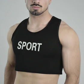 بالاپوش نیم‌تنه ورزشی مردانه اسپرت مدل 1585 مشکی